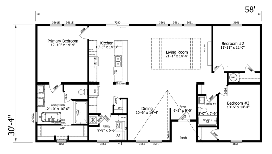 Jayess Double Wide HUD Mobile Home Jayess